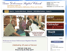 Tablet Screenshot of gracedeliverance.org